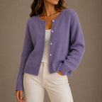 Charlotte | Women's Soft Knit Cardigan, Button-Up Long Sleeve Sweater | Everlasting Boutique