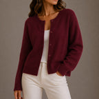 Charlotte | Women's Soft Knit Cardigan, Button-Up Long Sleeve Sweater | Everlasting Boutique