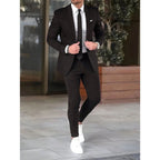 Christian | Men's Two-Piece Suit, Classic Wedding Suit | Everlasting Boutique | Black
