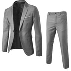 Christian | Men's Two-Piece Suit, Classic Wedding Suit | Everlasting Boutique | Black