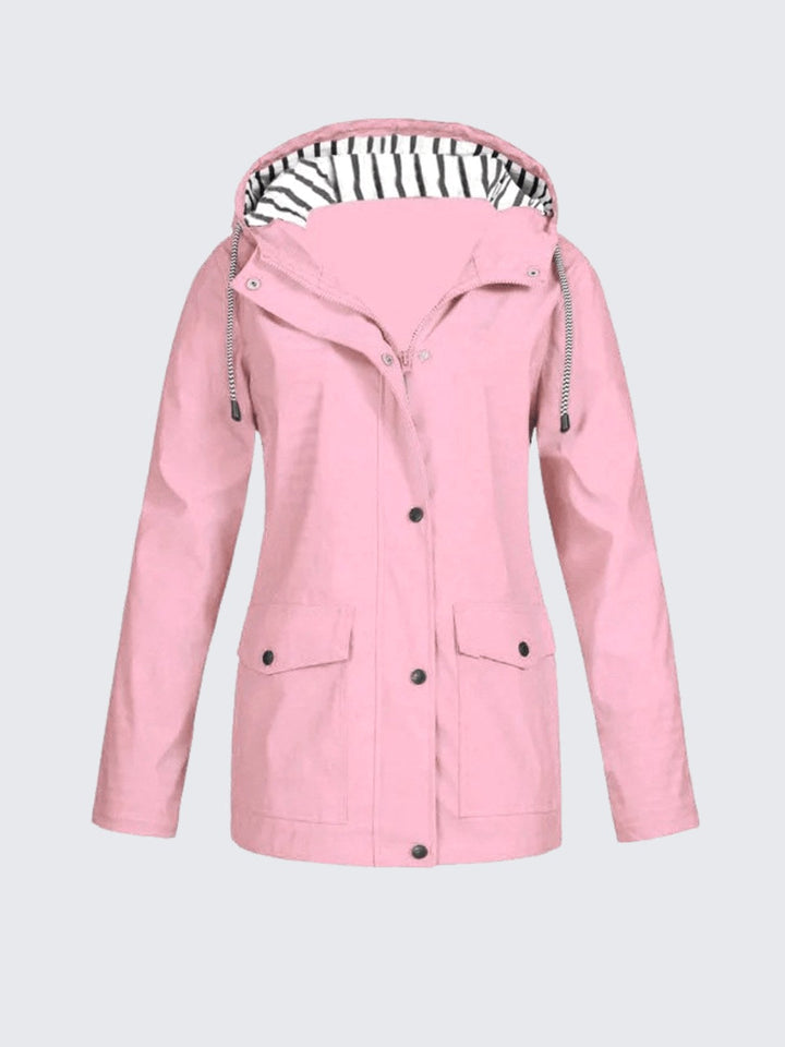 Christine | Women's Waterproof Lightweight Windbreaker Jacket, Water-Resistant Outdoor Jacket | Everlasting Boutique | Yellow