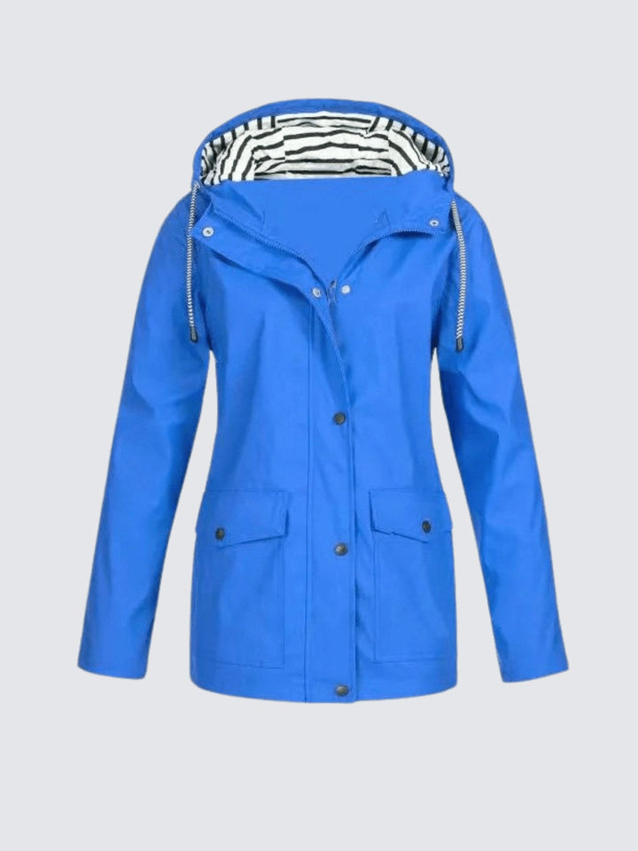Christine | Women's Waterproof Lightweight Windbreaker Jacket, Water-Resistant Outdoor Jacket | Everlasting Boutique | Grey