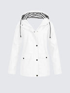 Christine | Women's Waterproof Lightweight Windbreaker Jacket, Water-Resistant Outdoor Jacket | Everlasting Boutique | Red