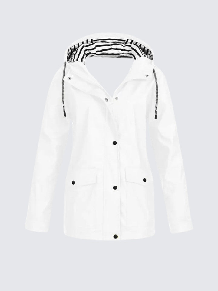 Christine | Women's Waterproof Lightweight Windbreaker Jacket, Water-Resistant Outdoor Jacket | Everlasting Boutique | Red