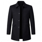 Christopher | Men's Classic Wool Overcoat, Tailored Formal Coat | Everlasting Boutique