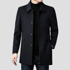 Christopher | Men's Classic Wool Overcoat, Tailored Formal Coat | Everlasting Boutique