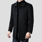 Christopher | Men's Classic Wool Overcoat, Tailored Formal Coat | Everlasting Boutique