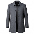 Christopher | Men's Classic Wool Overcoat, Tailored Formal Coat | Everlasting Boutique