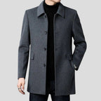 Christopher | Men's Classic Wool Overcoat, Tailored Formal Coat | Everlasting Boutique
