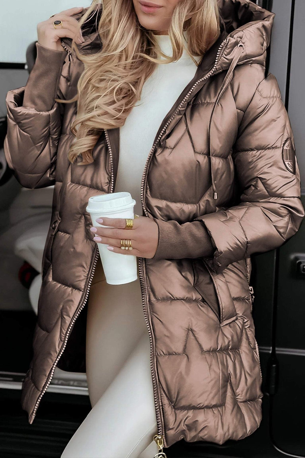 Clara | Elegant Transitional Coat with Classic Cut, Timeless Autumn Coat | Everlasting Boutique | Brown