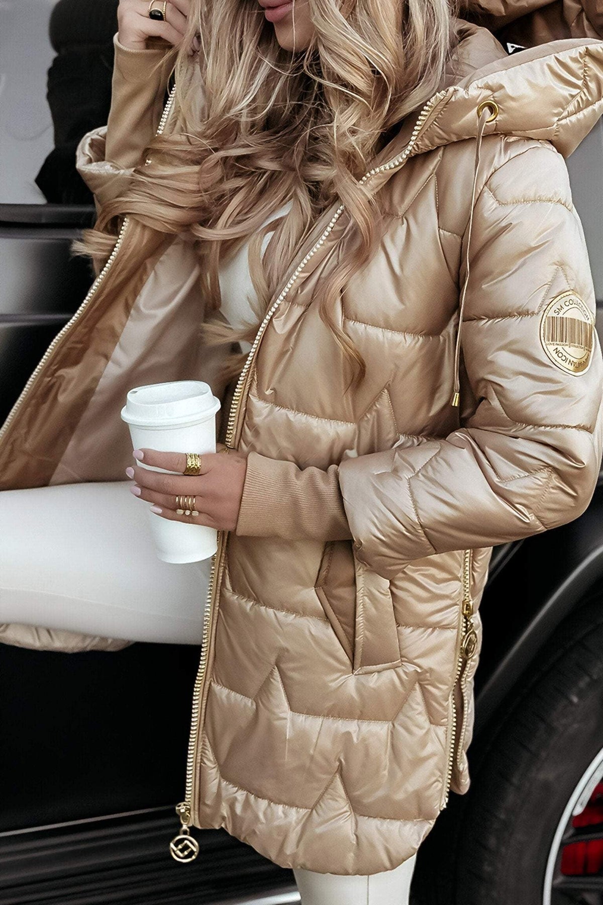 Clara | Elegant Transitional Coat with Classic Cut, Timeless Autumn Coat | Everlasting Boutique | Grey