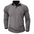 Claus | Men's Long-Sleeve Polo Shirt, Modern Polo Shirt | Everlasting Boutique | Military Green