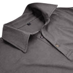 Claus | Men's Long-Sleeve Polo Shirt, Modern Polo Shirt | Everlasting Boutique | Black