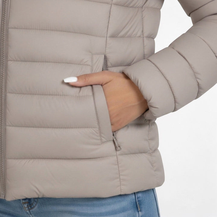 Clemence | Women's Lightweight Quilted Jacket, Slim-Fit Zip Jacket | Everlasting Boutique | Black