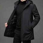 Cody | Men's Hooded Winter Coat, Weather-Resistant Autumn Coat | Everlasting Boutique | Grey
