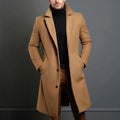 Cole | Men's Slim-Fit Long Overcoat, Tailored Autumn Coat | Everlasting Boutique | Navy Blue
