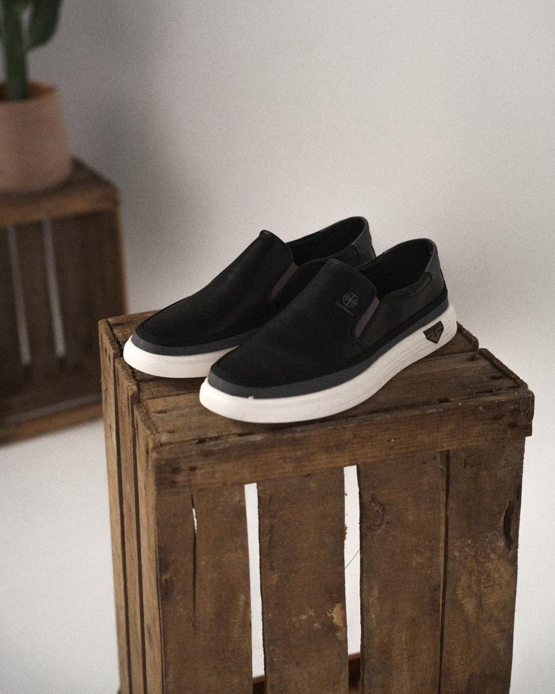 Cole | Men's Slip-On Shoes, Closed-Toe Casual Shoes | Animated Apparel | White