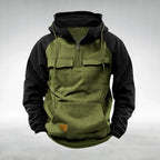 Colin | Men's Thick Cotton-Blend Hoodie, Warm Utility Hoodie | Everlasting Boutique | Green