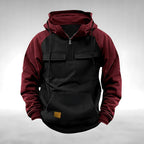 Colin | Men's Thick Cotton-Blend Hoodie, Warm Utility Hoodie | Everlasting Boutique | Pink