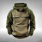 Colin | Men's Thick Cotton-Blend Hoodie, Warm Utility Hoodie | Everlasting Boutique | Black
