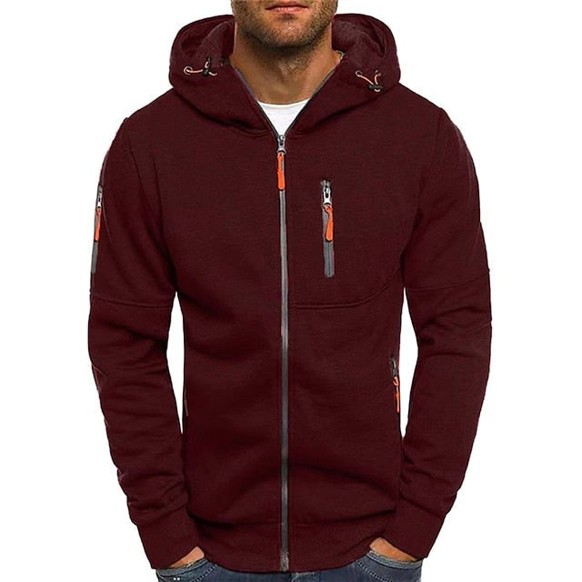 Connor | Men's Cotton Zip-Up Hoodie, Standard Fit Hooded Jumper | Everlasting Boutique