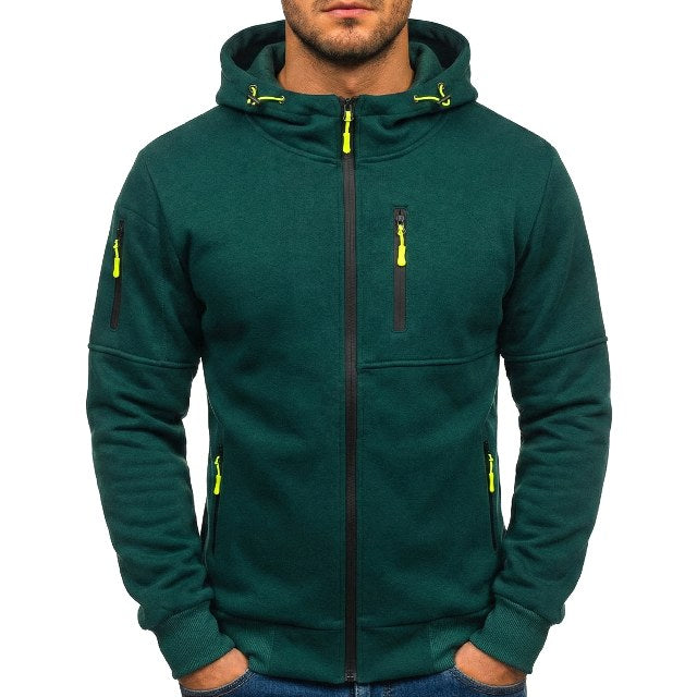 Connor | Men's Cotton Zip-Up Hoodie, Standard Fit Hooded Jumper | Everlasting Boutique