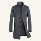 Cooper | Men's Wool Blend Single Breasted Trench Coat, Tailored Autumn Coat | Everlasting Boutique