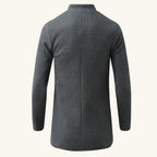 Cooper | Men's Wool Blend Single Breasted Trench Coat, Tailored Autumn Coat | Everlasting Boutique