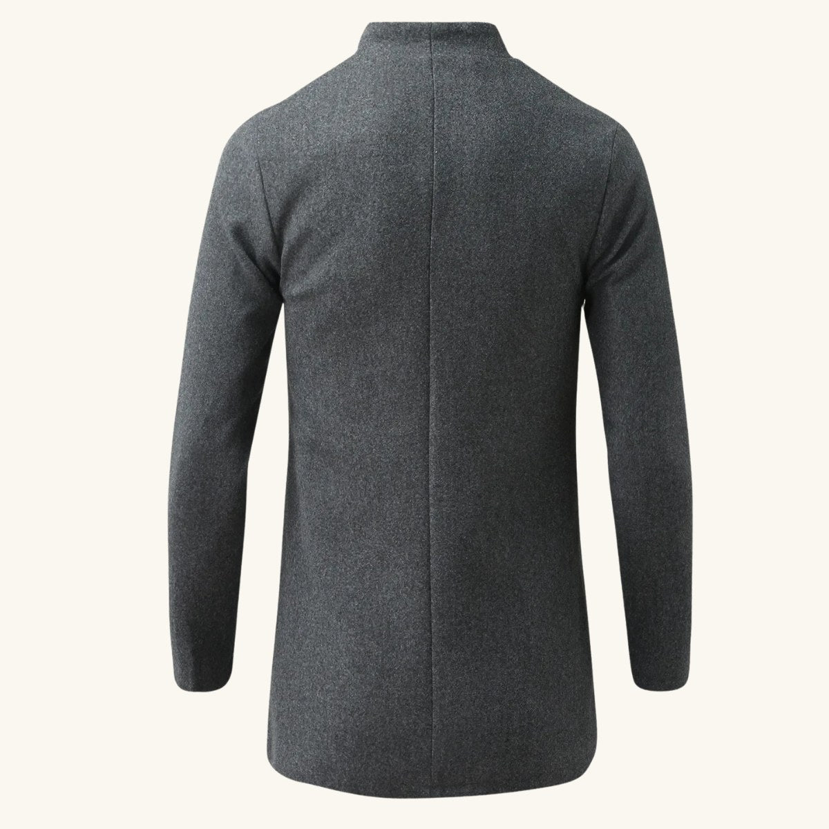 Cooper | Men's Wool Blend Single Breasted Trench Coat, Tailored Autumn Coat | Everlasting Boutique
