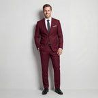 Damian | Men's Structured Wool-Blend Suit – Elegant Two-Piece Set | Everlasting Boutique
