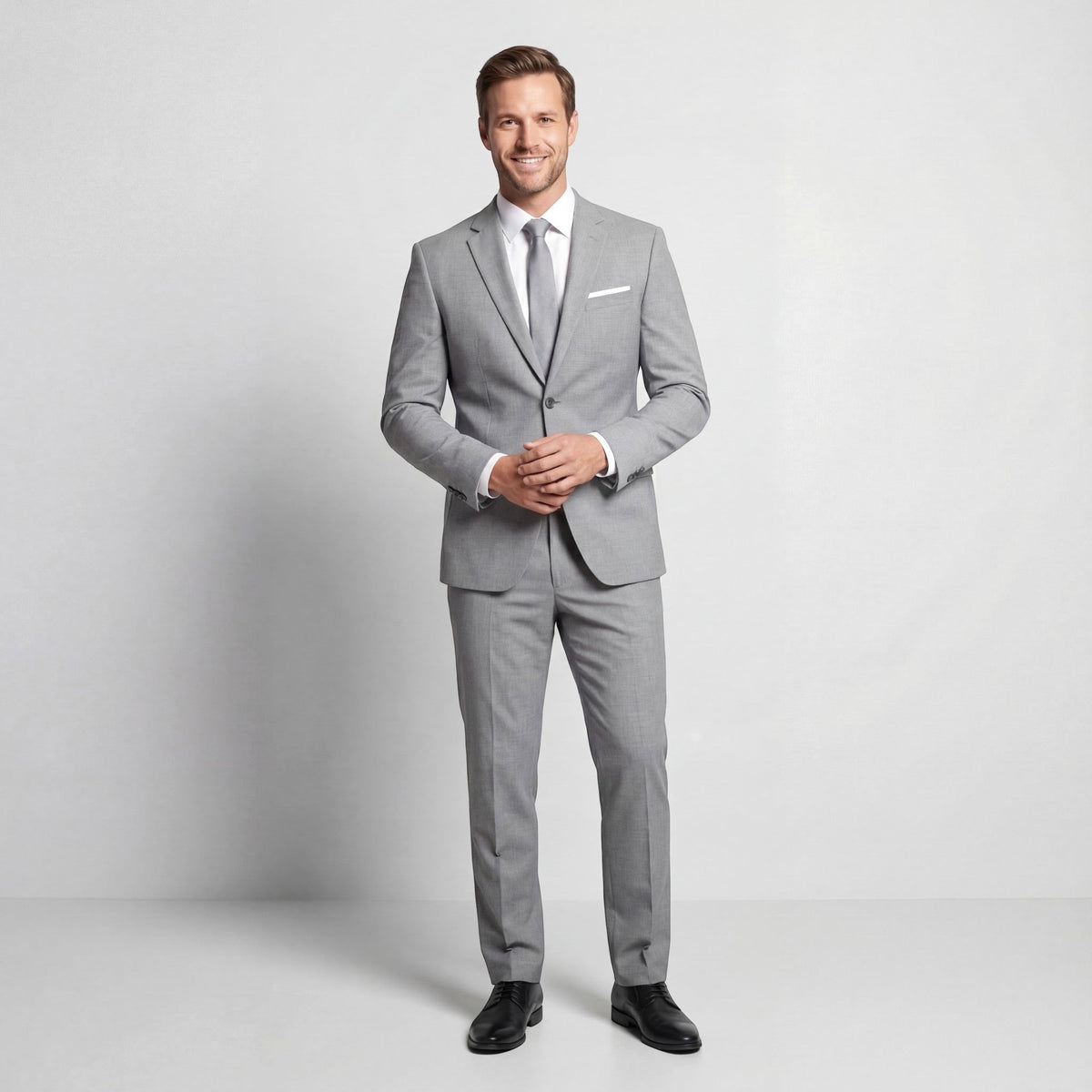 Damian | Men's Structured Wool-Blend Suit – Elegant Two-Piece Set | Everlasting Boutique