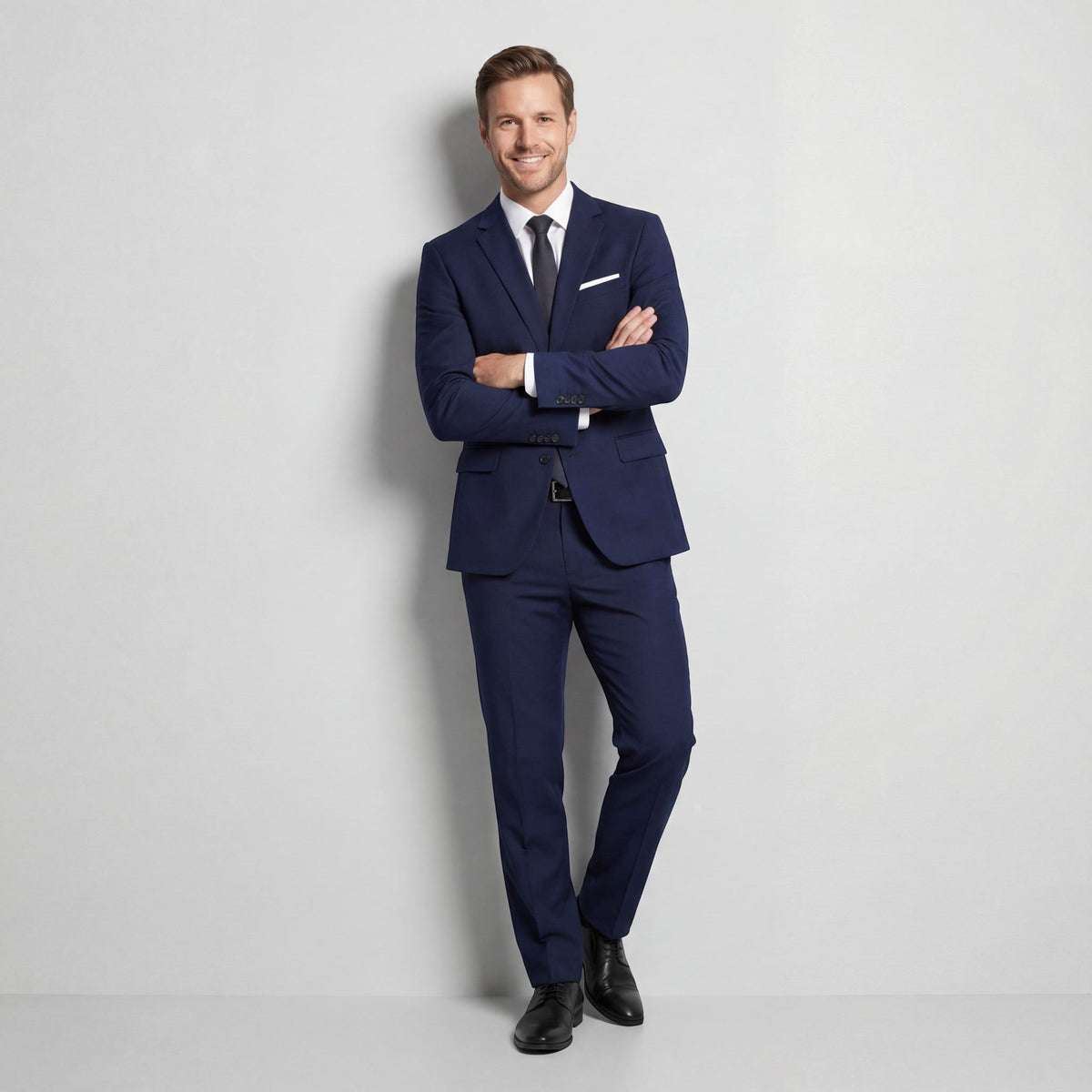 Damian | Men's Structured Wool-Blend Suit – Elegant Two-Piece Set | Everlasting Boutique