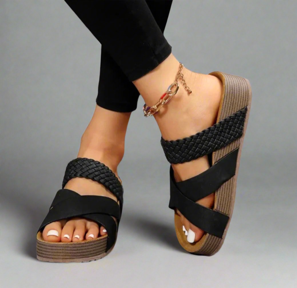 Everlasting Boutique | Dana | Women's Orthopedic Comfort Sandals - Black