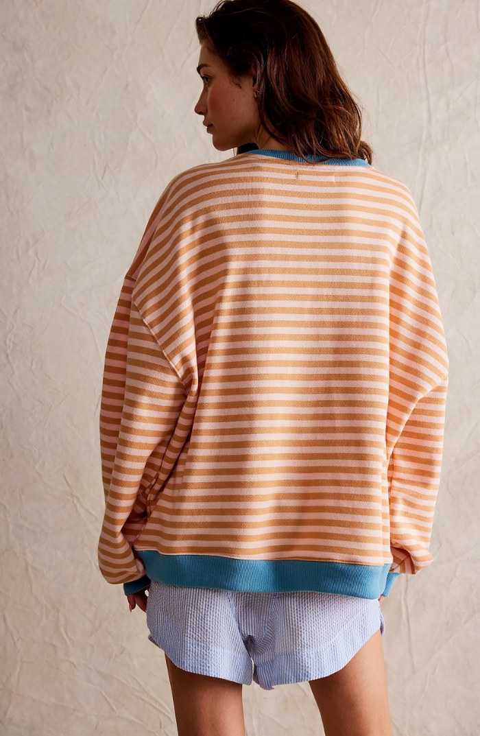 Darcy | Women's Striped Oversized Jumper, Relaxed Fit Knit Top | Everlasting Boutique
