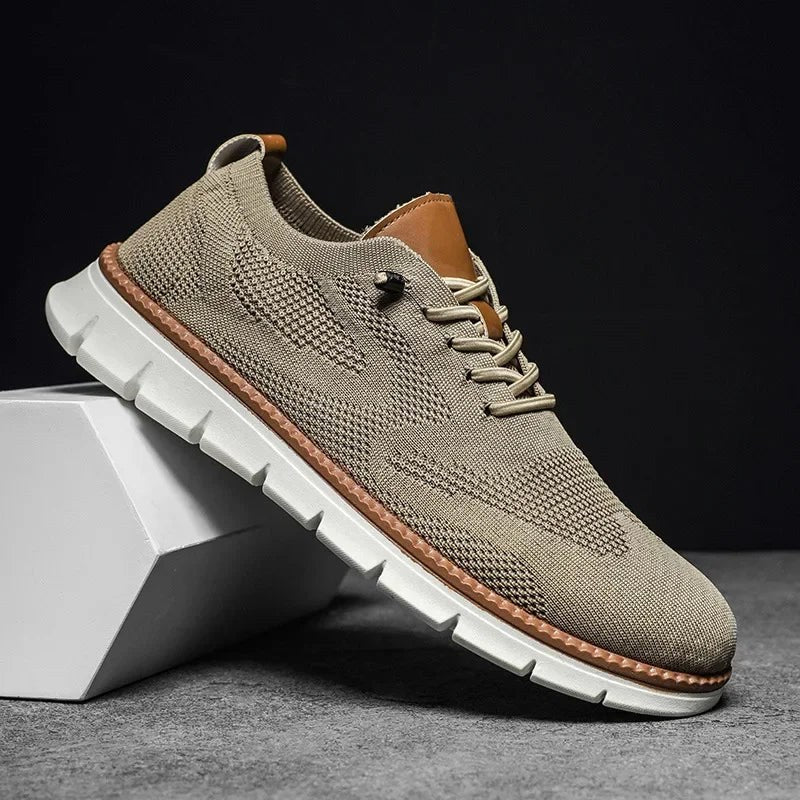 Darren | Men's Handcrafted Leather Walking Shoes, Breathable Comfort Shoes | Everlasting Boutique