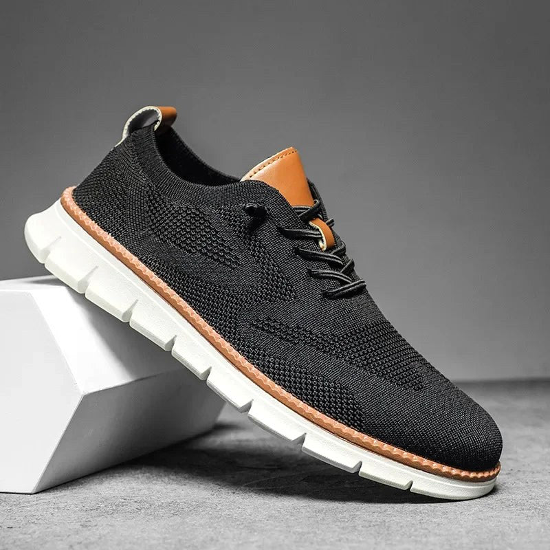 Darren | Men's Handcrafted Leather Walking Shoes, Breathable Comfort Shoes | Everlasting Boutique