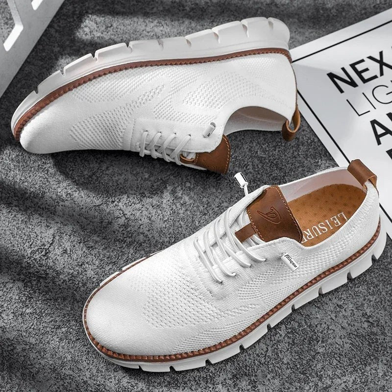 Darren | Men's Handcrafted Leather Walking Shoes, Breathable Comfort Shoes | Everlasting Boutique
