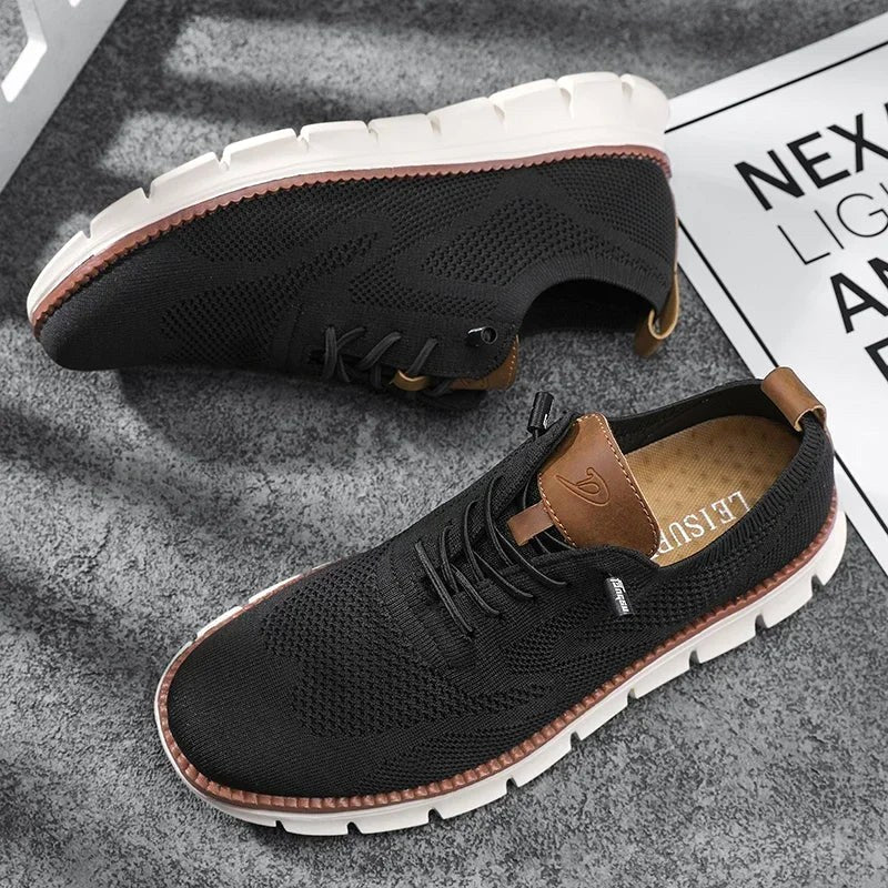 Darren | Men's Handcrafted Leather Walking Shoes, Breathable Comfort Shoes | Everlasting Boutique