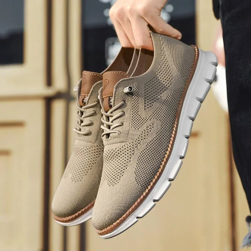 Darren | Men's Handcrafted Leather Walking Shoes, Breathable Comfort Shoes | Everlasting Boutique