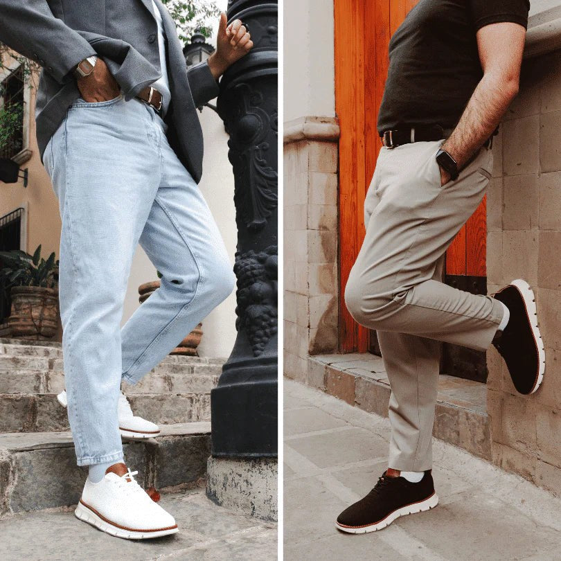 Darren | Men's Handcrafted Leather Walking Shoes, Breathable Comfort Shoes | Everlasting Boutique