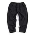 Declan | Men's Cropped Trousers with Drawstring Waist, Relaxed-Fit Casual Trousers | Everlasting Boutique