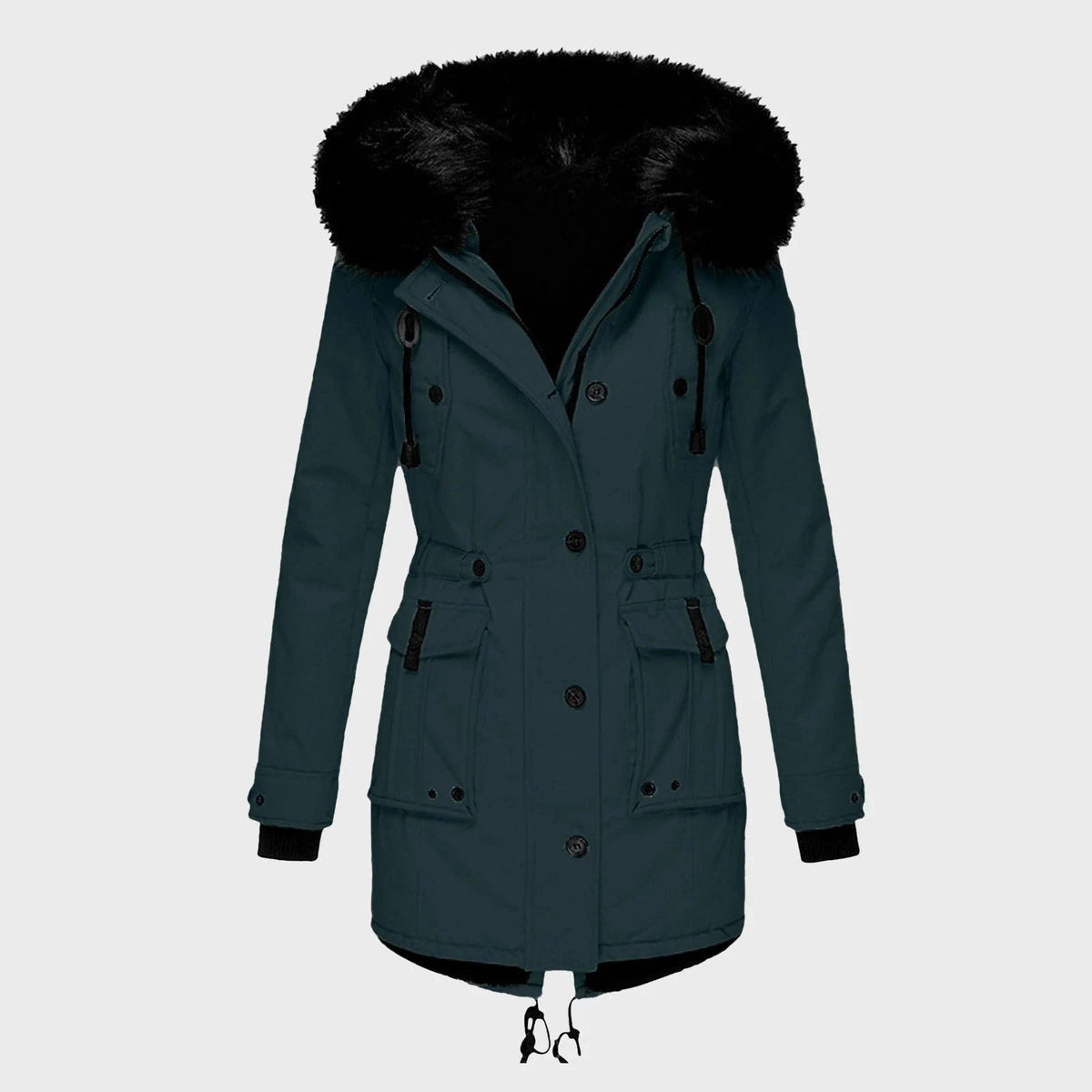 Delaney | Women's Hooded Parka Coat, Full-Length Winter Coat | Animated Apparel