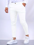 Desmond | Men's Skinny-Fit Stretch Chinos, Contemporary Tapered Trousers | Everlasting Boutique