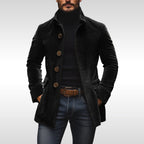 Detlef | Men's Corduroy Jacket with Structured Cut, Classic Autumn Jacket | Everlasting Boutique | Grey