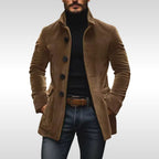 Detlef | Men's Corduroy Jacket with Structured Cut, Classic Autumn Jacket | Everlasting Boutique | Grey
