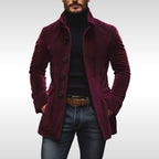 Detlef | Men's Corduroy Jacket with Structured Cut, Classic Autumn Jacket | Everlasting Boutique | Grey