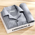 Dieter | Men's Striped Pyjamas with Long Sleeves, Two-Piece Pyjama Set | Everlasting Boutique | East Bay