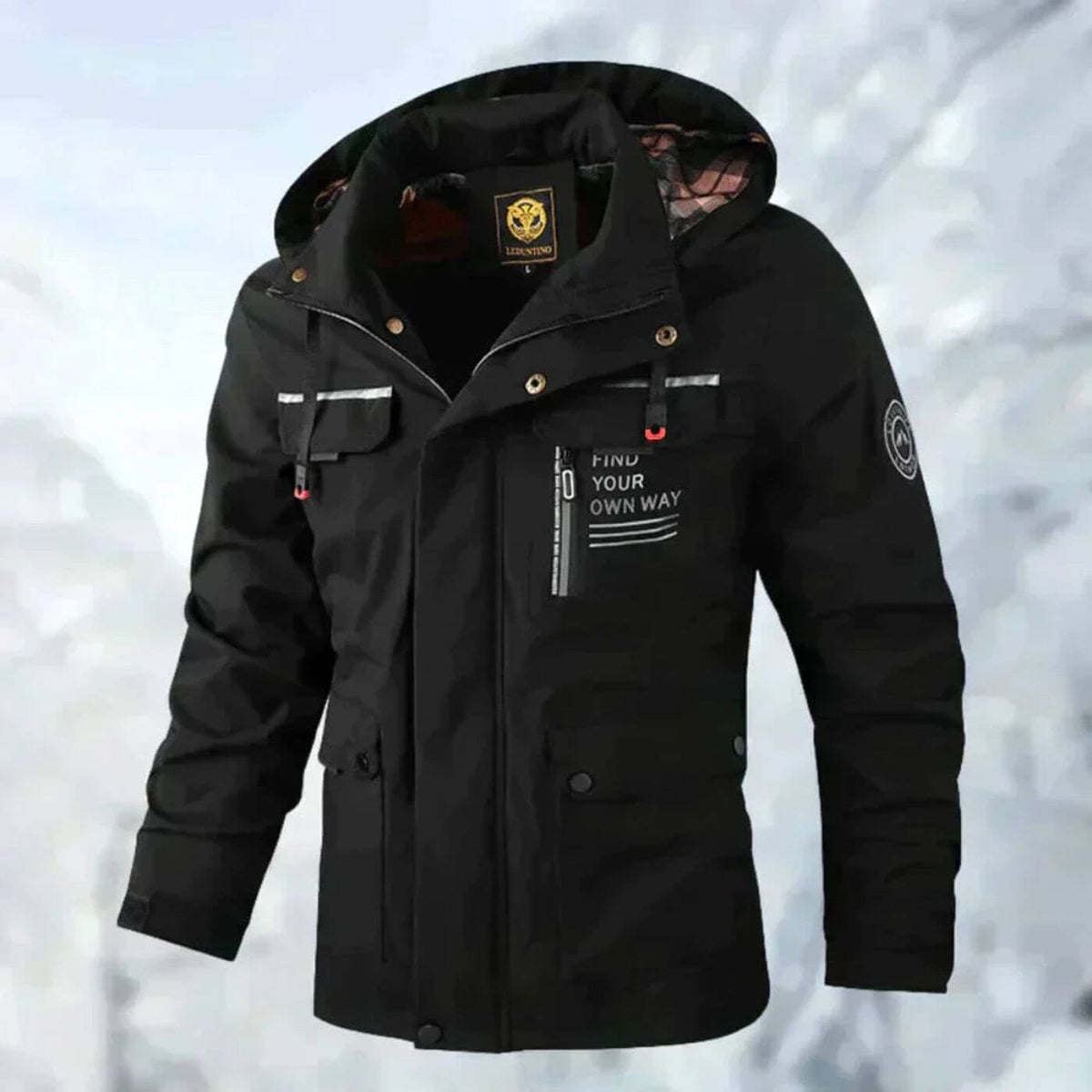 Dirk | Men's Waterproof Outdoor Jacket, Windproof Autumn Jacket | Everlasting Boutique | White