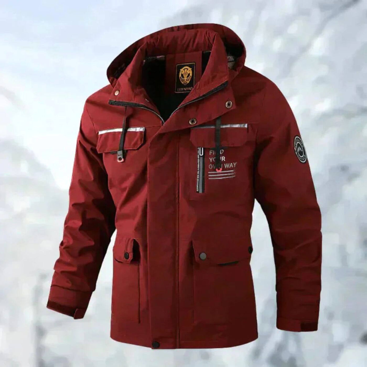 Dirk | Men's Waterproof Outdoor Jacket, Windproof Autumn Jacket | Everlasting Boutique | White