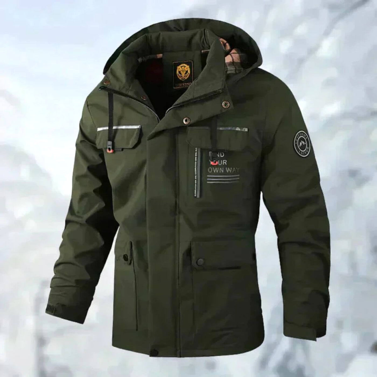 Dirk | Men's Waterproof Outdoor Jacket, Windproof Autumn Jacket | Everlasting Boutique | White